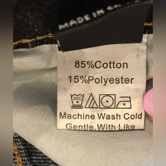 Black & Blue Split Leg Mom Jeans - 6 (M) - Picture 8 of 9